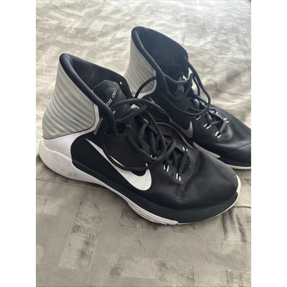 Nike Womens Prime Hype DF 2016 Black White Basketball Shoes Sneakers‎ Size 10